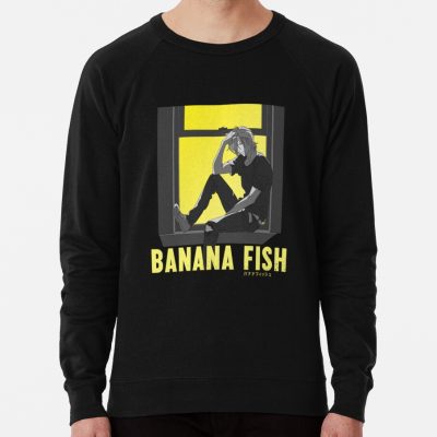 Banana Fish Large Cushion Ash On Window Sill Sweatshirt Official Cow Anime Merch