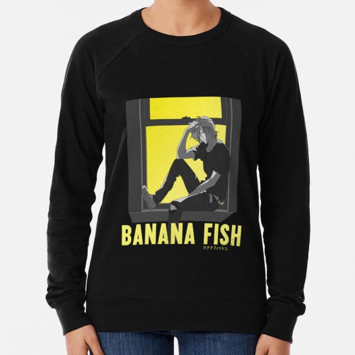 Banana Fish Large Cushion Ash On Window Sill Sweatshirt Official Cow Anime Merch