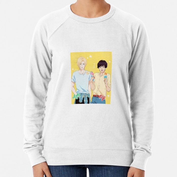 Banana Fish Ash And Eiji Ice Cream Sweatshirt Official Cow Anime Merch