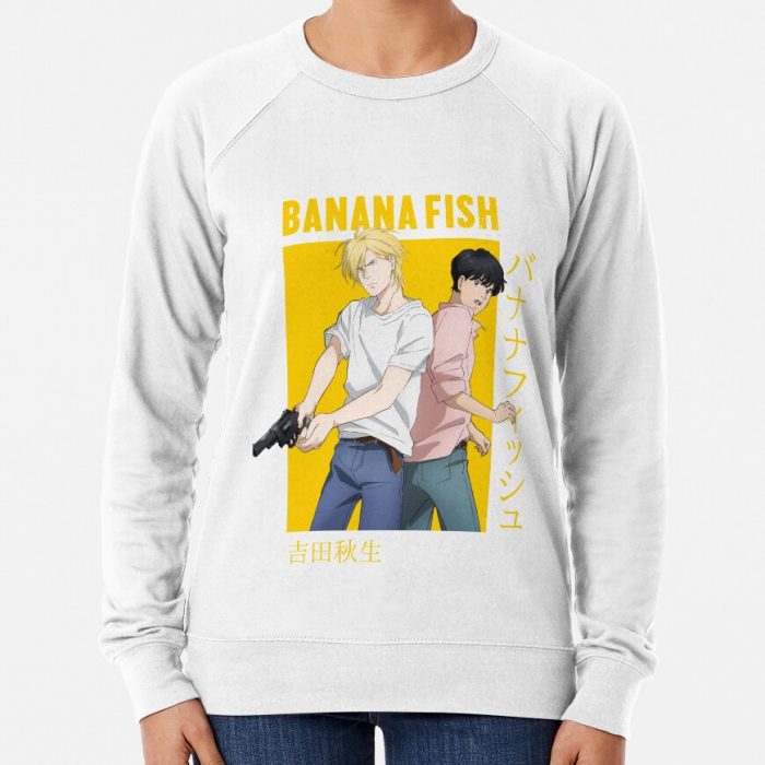 Banana Fish Ash Lynx Eiji Okumura Card Anime Sweatshirt Official Cow Anime Merch