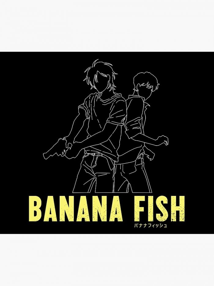 Banana Fish - Ash & Eiji Silhouette Tapestry Official Cow Anime Merch