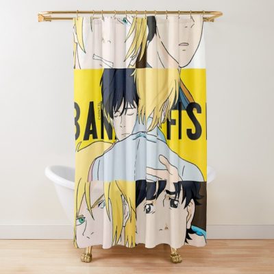 Banana Fish Shower Curtain Official Cow Anime Merch