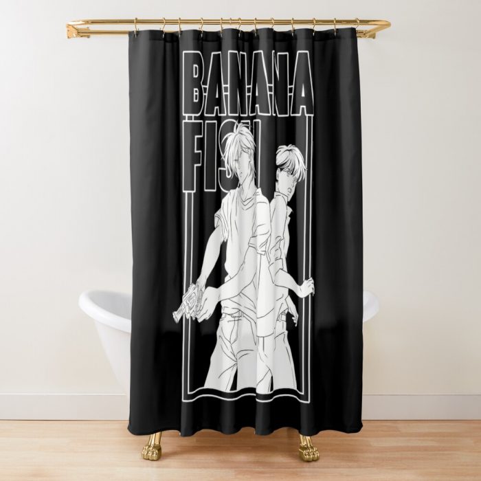 Banana Fish Shower Curtain Official Cow Anime Merch