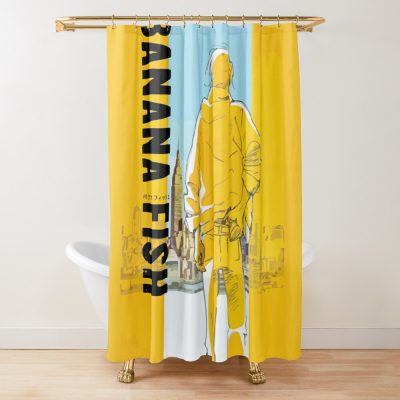 Banana Fish Shower Curtain Official Cow Anime Merch