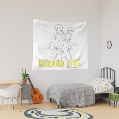 Banana Fish - Ash & Eiji Silhouette Tapestry Official Cow Anime Merch