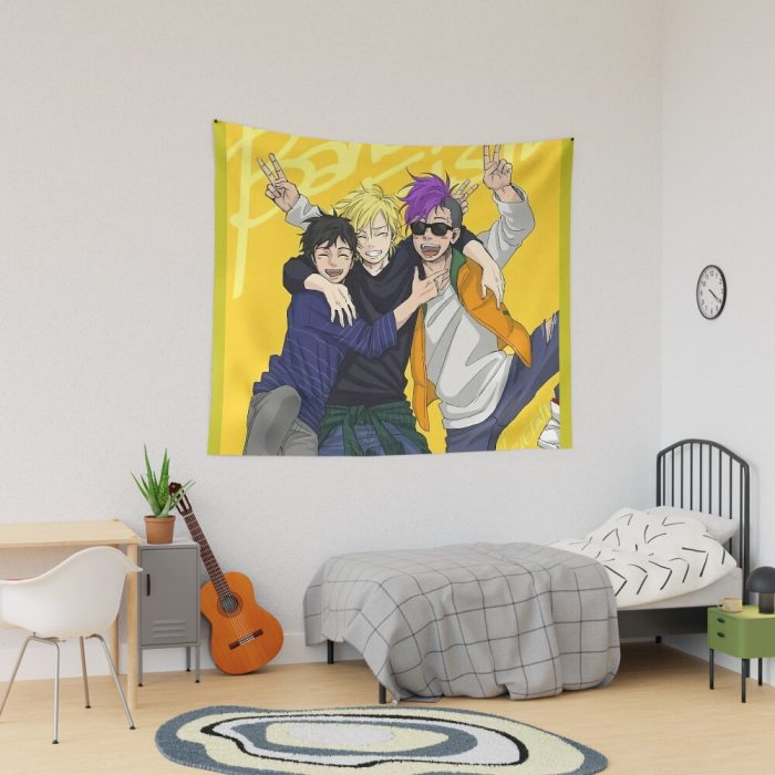 Banana Manga Fish Tapestry Official Cow Anime Merch