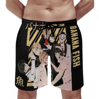 Banana Fish Yellow Ash Lynx Board Shorts Eiji Okumura Anime Comfortable Board Short Pants Males Print 2.jpg 640x640 2 - Banana Fish Store